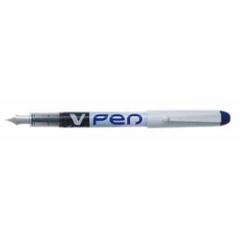 STYLO PLUME V-PEN non rechargeable bleu