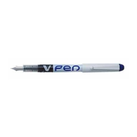 STYLO PLUME V-PEN non rechargeable bleu