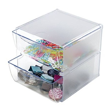 CUBE ORGANISEUR MODULAIRE 2 TIROIRS