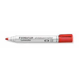 MARQUEUR  LUMOCOLOR WHITEBOARD Pointe ogive 2mm rouge