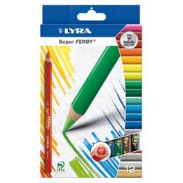 SUPER FERBY 12 CRAYONS COULEURS ASSORTIS