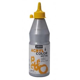 ACRYLCOLOR FLACON 500ML ARGENT