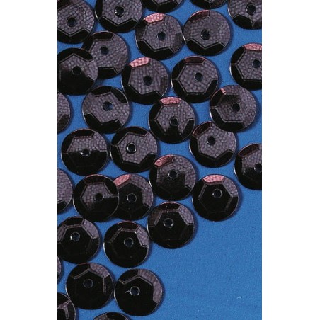 PAILLETTES 4000 pièces  diam 6 noir