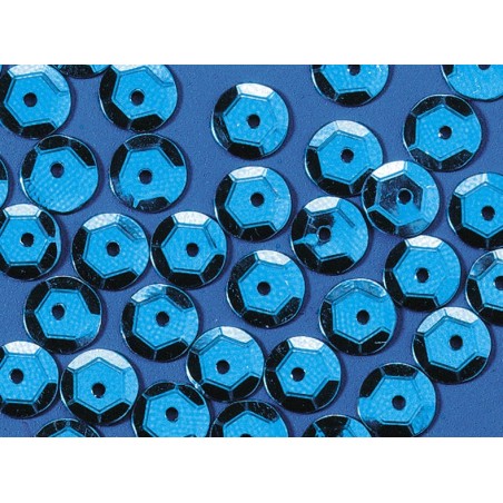 PAILLETTES 4000 pièces  diam 6 bleu CLAIR