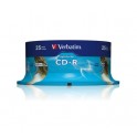 CD INSCRIPTIBLE 80min/700MB en SPINDLE DE 25 CD