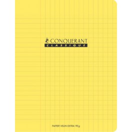 CAHIER PP JAUNE 24X32 48P SÉYÈS 90G PIQURE