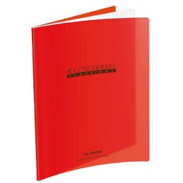 CAHIER PP ROUGE 24X32 48P SÉYÈS 90G PIQURE