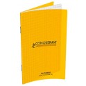 CARNET PIQURE PP JAUNE 11X17 96P 5X5 90G