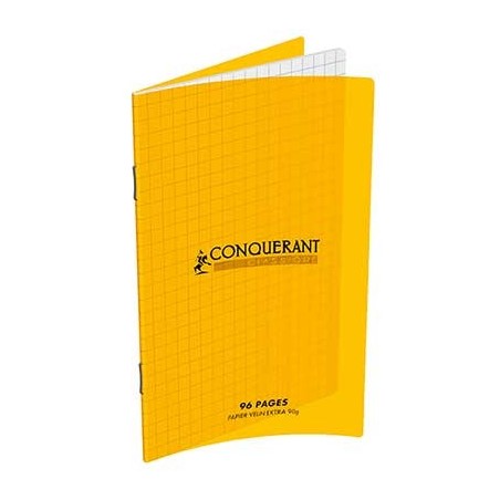 CARNET PIQURE PP JAUNE 11X17 96P 5X5 90G