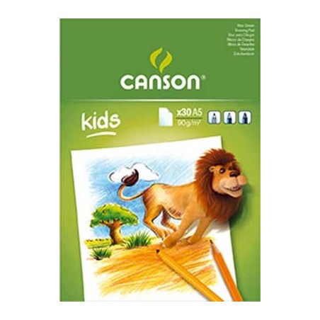 CANSON BLOC DESSIN BLANC A5 90G 30F