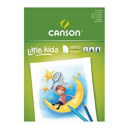 CANSON BLOC DESSIN BLANC A3 90G 30F