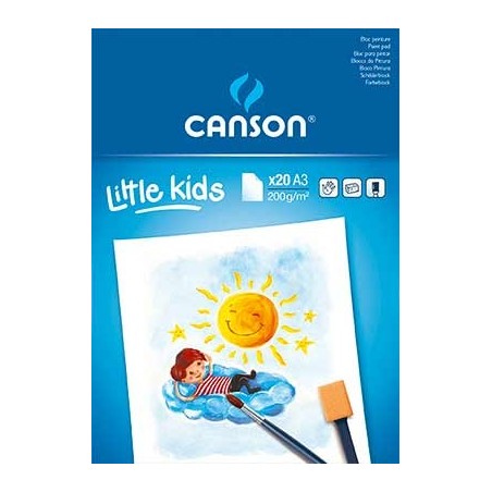 CANSON BLOC PEINTURE BLANC A3 200G 20F