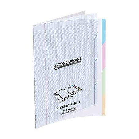 CAHIER 4 EN 1 PP 24X32 140P SÉYÈS
