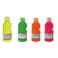 GOUACHE FLUO 4 FLACONS 250ML ASSORTIS