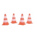 SET 4 CONES ROUTIERS Ht 24cm