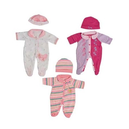 LOT DE 3 PYJAMAS FILLE 41 CM