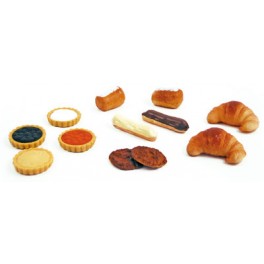 LOT DE 12 PATISSERIES - grandeur nature