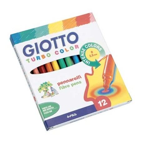 TURBO COLOR 12 FEUTRES COLORIS ASSORTIS