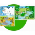 ANIMAUX DU MONDE LOT DE 3 PUZZLES SOFT