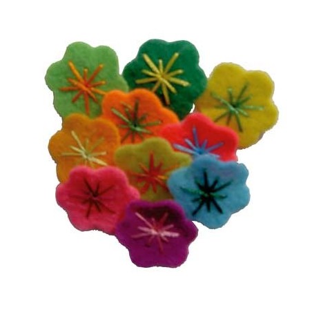 FLEURS MINI FEUTRINE 10ass