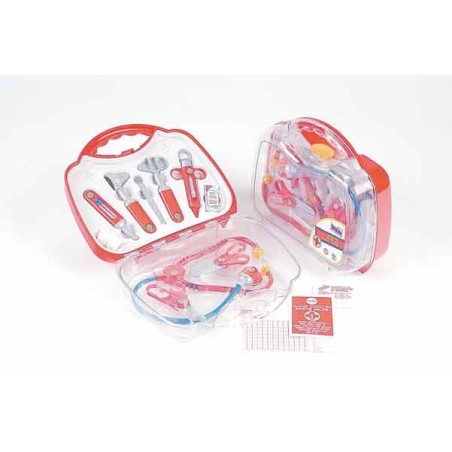 MALLETTE DOCTEUR transparente avec accessoires  Plastique