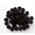 45 POMPONS NOIRS 15MM