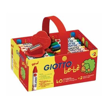 BE-BE CLASSPACK 40 MAXI-CRAYONS A LA CIRE COLORIS ASSORTIS