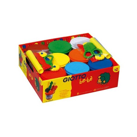 GIOTTO BE-BÈ SCHOOLPACK 8 POTS 220G + ACCESSOIRES