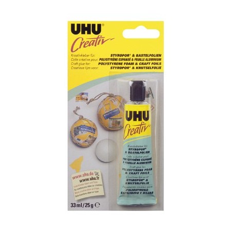 COLLE EN TUBE POLYSTYRENE EXPANSE/FEUILLE ALU 33ML