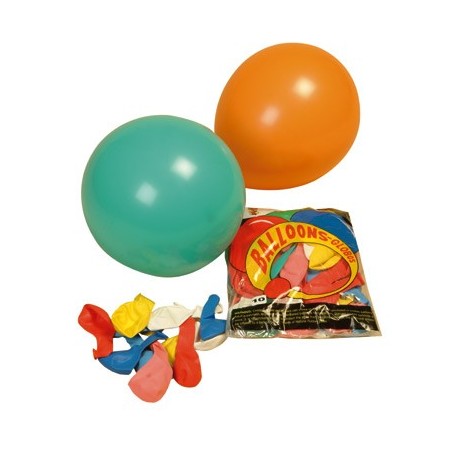 100 BALLONS À GONFLER COLORIS ASSORTIS