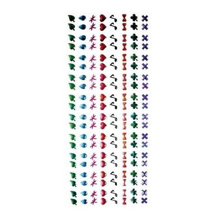 160 PIERRES ÉPOXY ADHÉSIVES ASSORTIES