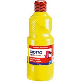 GIOTTO FLACON GOUACHE 500ML JAUNE PRIMAIRE