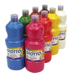 GIOTTO FLACON GOUACHE 1L BLANC