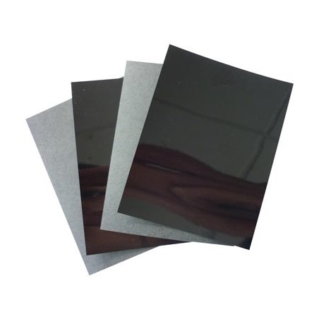 7 FEUILLES PLASTIQUE DINGUE NOIR 20X26CM