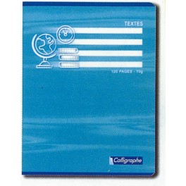 CAHIER DE TEXTES CARTE 17X22 120P PIQURE