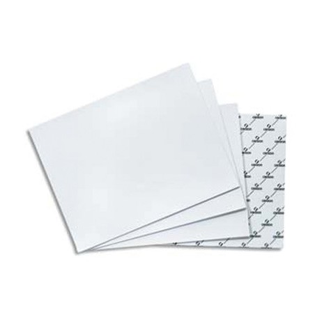 FEUILLE BRISTOL UNI BLANC 200G 50X65CM