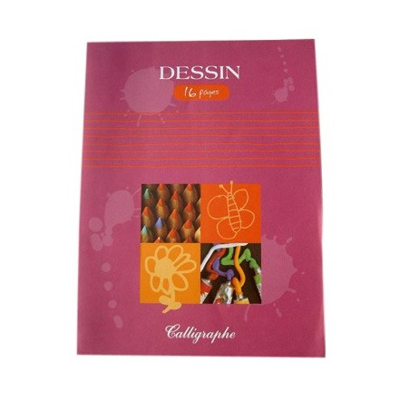 CAHIER DESSIN 24X32 16P UNI 120G