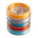 FIL NYLON lot de 5 bobines 30m 5 Couleurs assorties