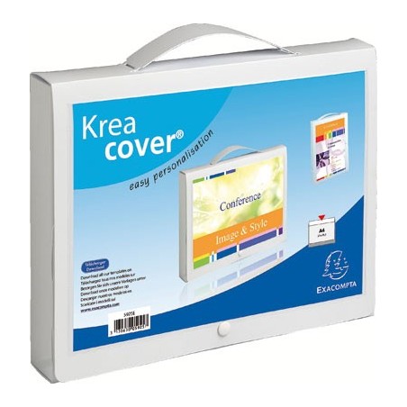 VALISETTE PERSONNALISABLE POLYPRO  Dos 40mm - Blanc