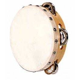 TAMBOURIN 15CM AVEC CYMBALETTES 