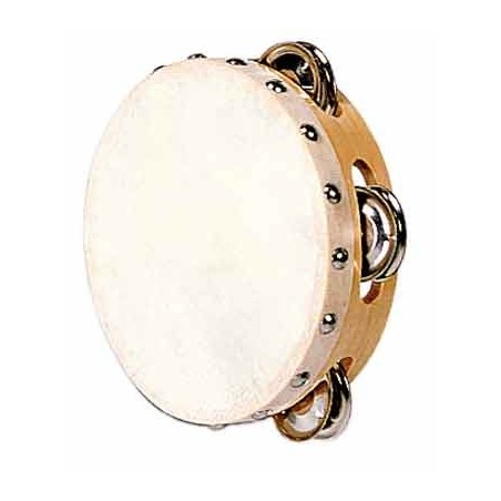 TAMBOURIN 15CM AVEC CYMBALETTES