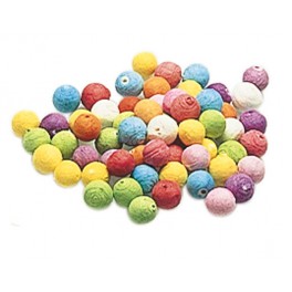 1 SACHET DE 100 BOULES COLORIS ASSORTIS CELLULOSE Ø18 MM