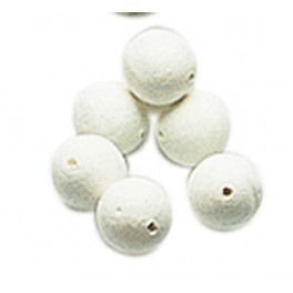 1 LOT DE 100 BOULES BLANC CELLULOSE Ø25MM
