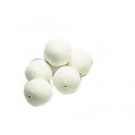 50 BOULES BLANC CELLULOSE Ø40MM