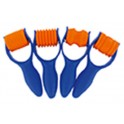 4 ROULEAUX DE MODELAGE FANTAISIE PLASTIQUE ASSORTIS