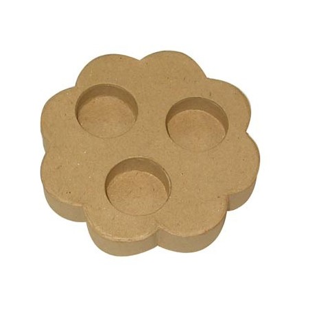 BOUGEOIR P/TABLE EN CARTON FLEUR