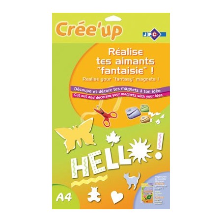 FEUILLE AIMANTEE A DECOUPER A4 2 FEUILLES