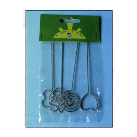 4 SUPPORTS METAL PORTE-PHOTOS ASSORTIS