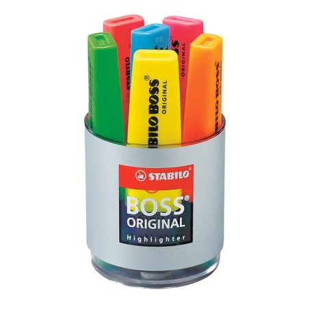 SURLIGNEUR BOSS ORIGINAL POT 6 SURLIGNEURS ASSORTIS