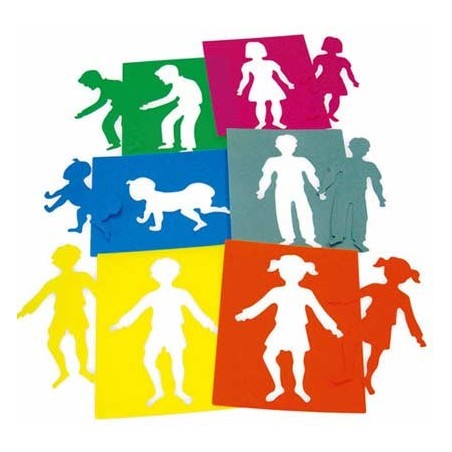 6 POCHOIRS GABARITS LA FAMILLE